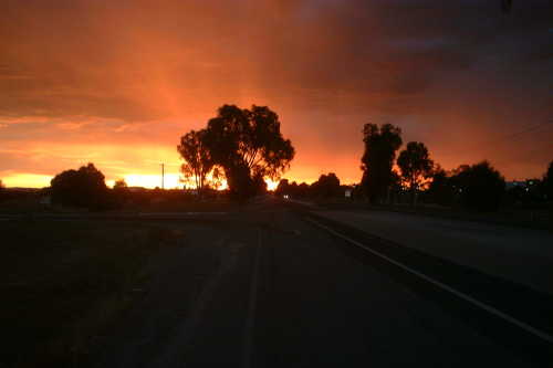 Sunset on the Campground in Bellana