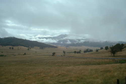 Kosciouszko NP: Landscape in the rain
